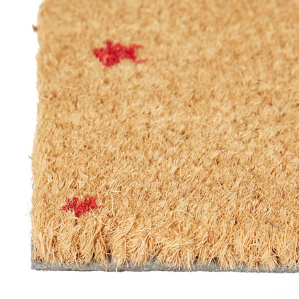 Doormat coconut fiber with star motif