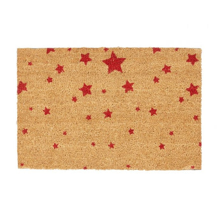 Doormat coconut fiber with star motif