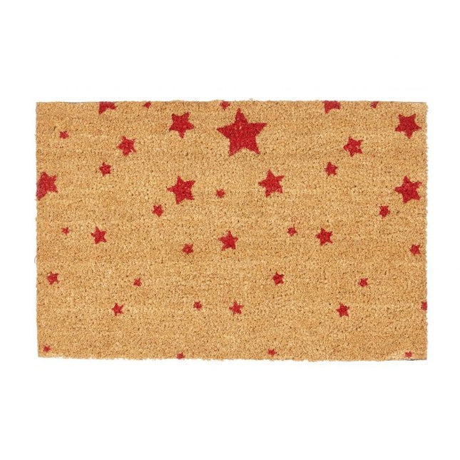 Doormat coconut fiber with star motif