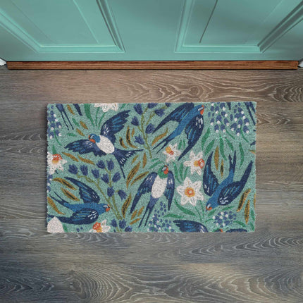 Doormat coconut fiber with swallows