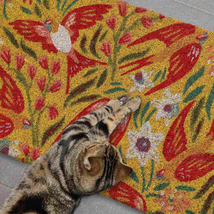 Doormat coconut fiber with swallows