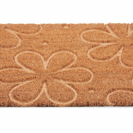 Door mat coconut flowers