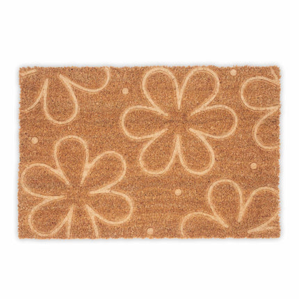 Door mat coconut flowers