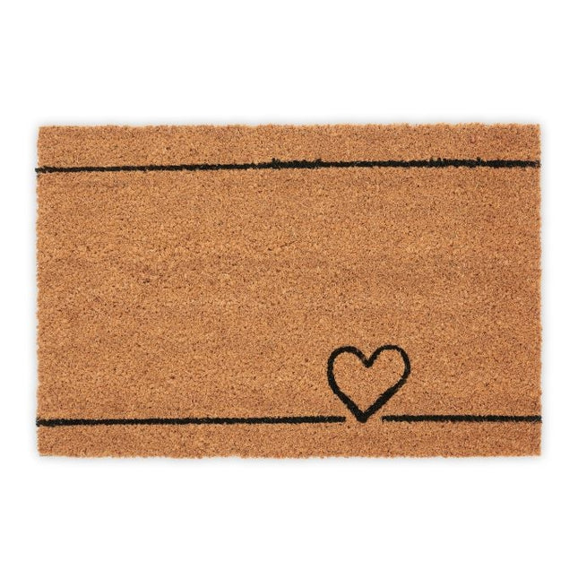 Door mat coconut heart