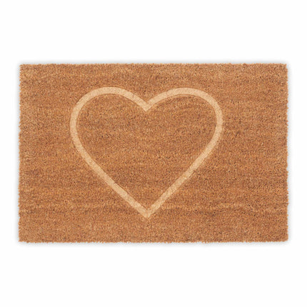 Door mat coconut heart
