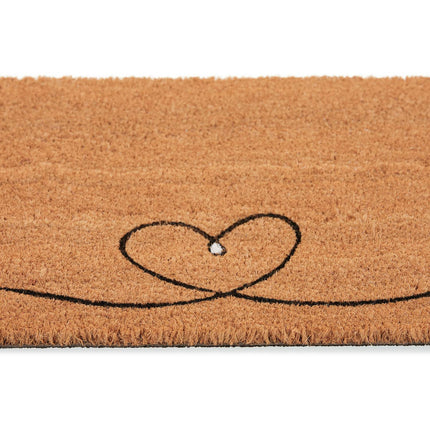 Door mat coconut heart