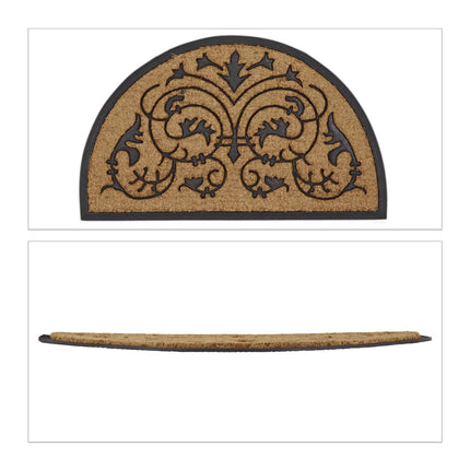 Door mat coconut semicircular 60x100 cm