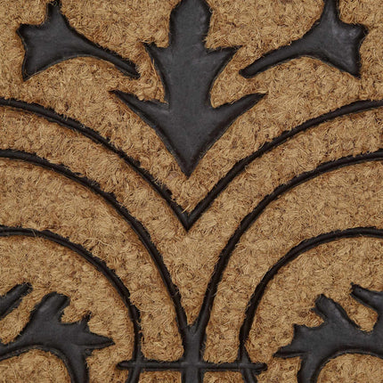 Door mat coconut semicircular 60x100 cm