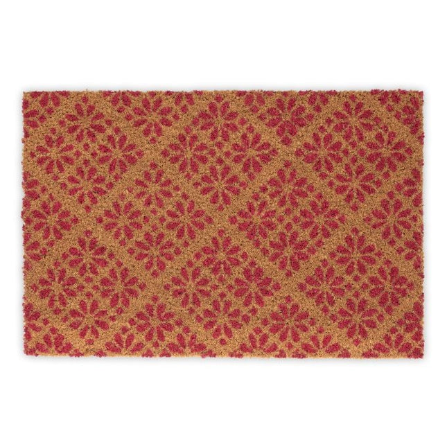 Doormat in a floral pattern