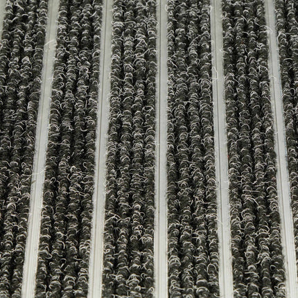 Doormat in aluminum black