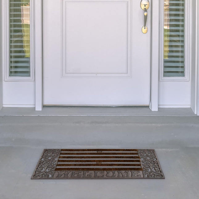 Door mat in cast iron
