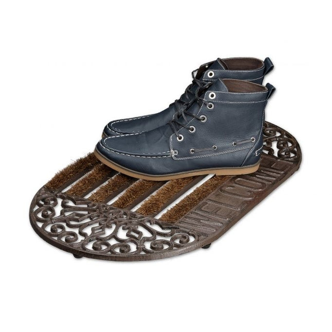 Door mat in cast iron