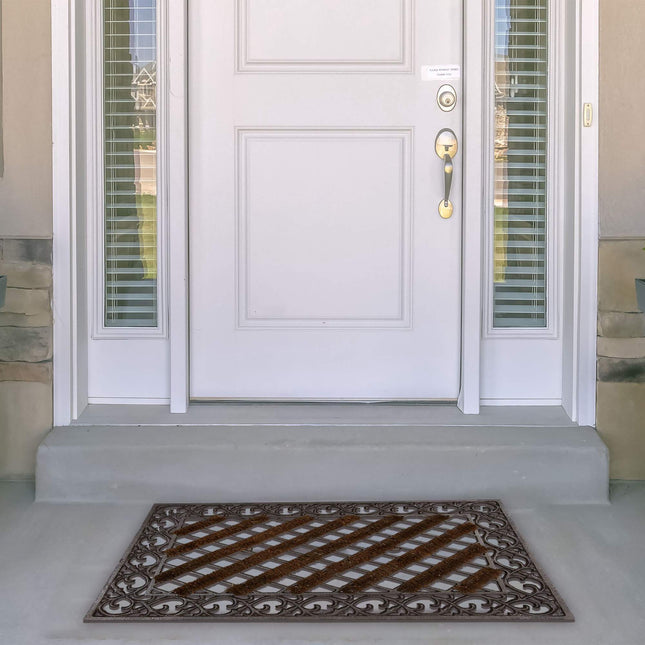 Door mat in cast iron