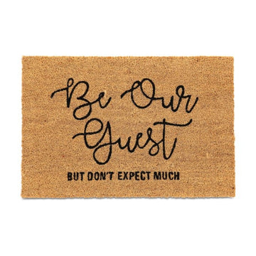 Doormat in coconut "Be Our Guest