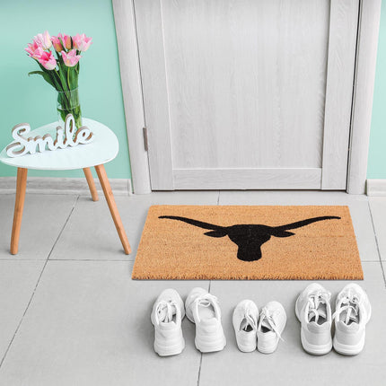 Door mat in coconut "Bull