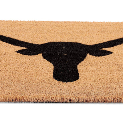 Door mat in coconut "Bull