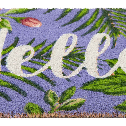 Door mat in coconut Hello