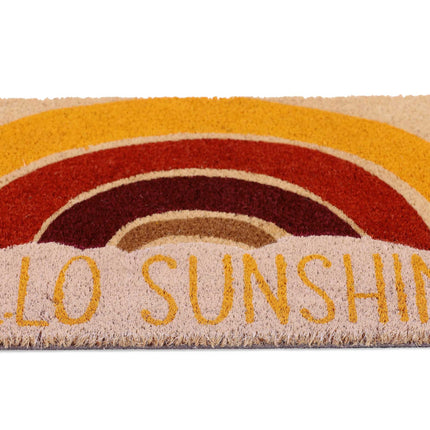 Door mat in coconut "Hello Sunshine