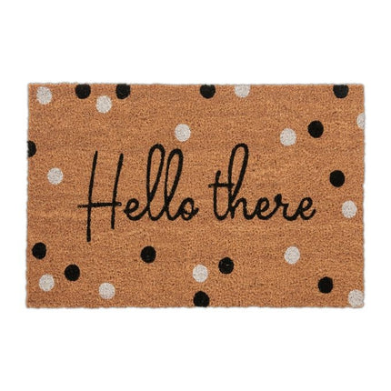 Door mat in coconut "Hello there"