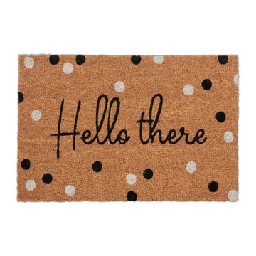 Door mat in coconut "Hello there"