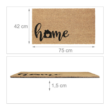 Door mat in coconut Home