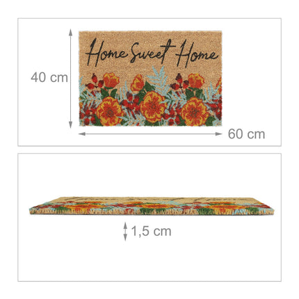 Door mat in coconut Home Sweet Home
