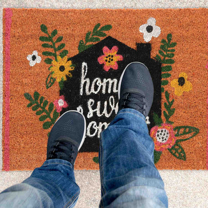 Door mat in coconut Home Sweet Home