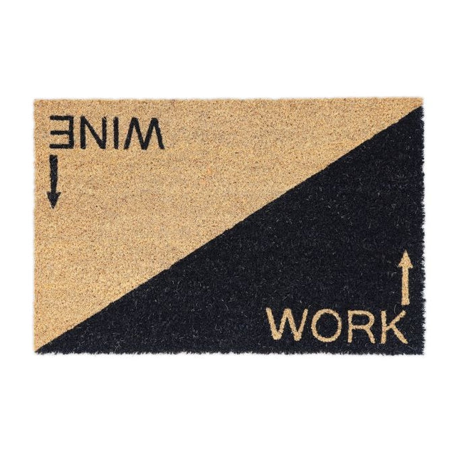 Door mat in coconut "Vin/ork
