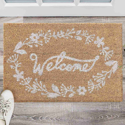 Door mat in coconut "Welcome".