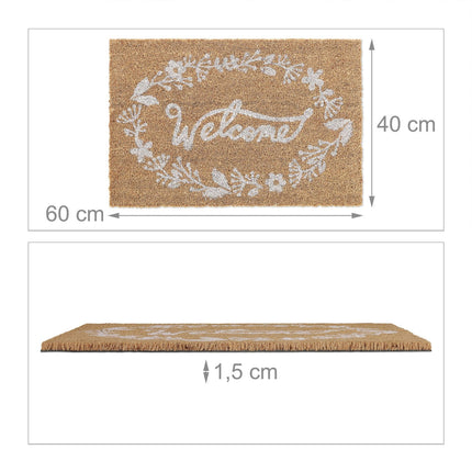 Door mat in coconut "Welcome".