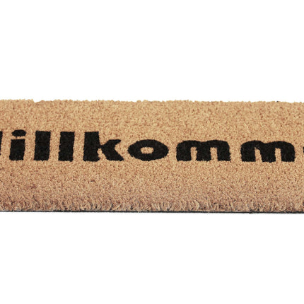 Door mat in coconut Welcome slim