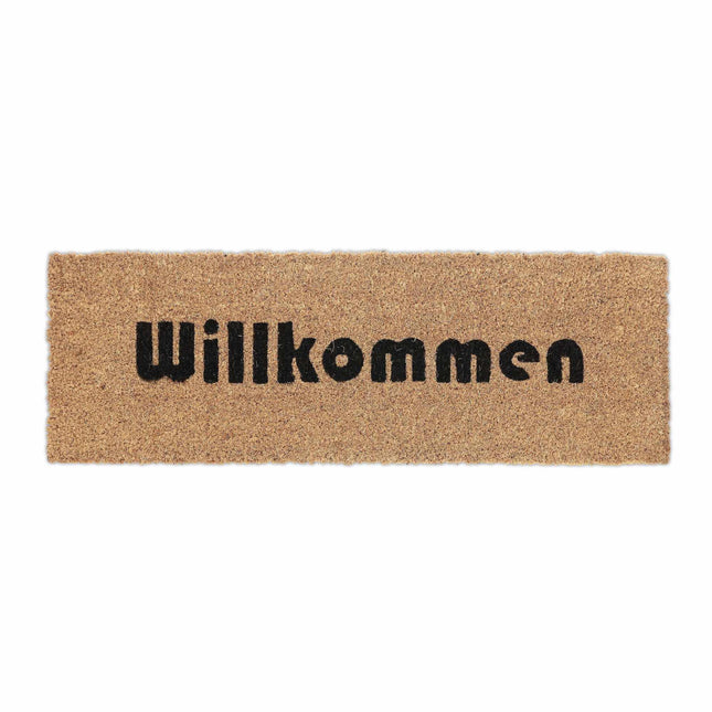 Door mat in coconut Welcome slim