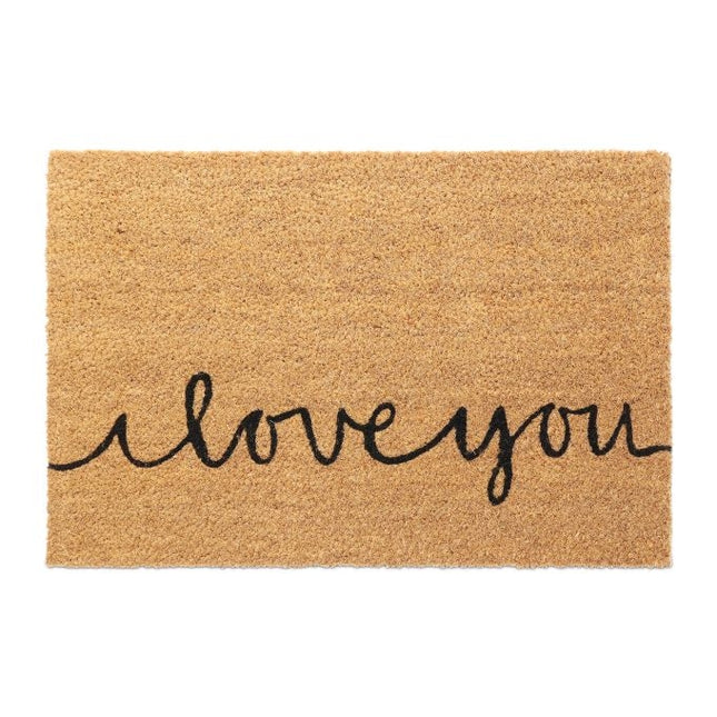 Doormat in coconut iloveyou