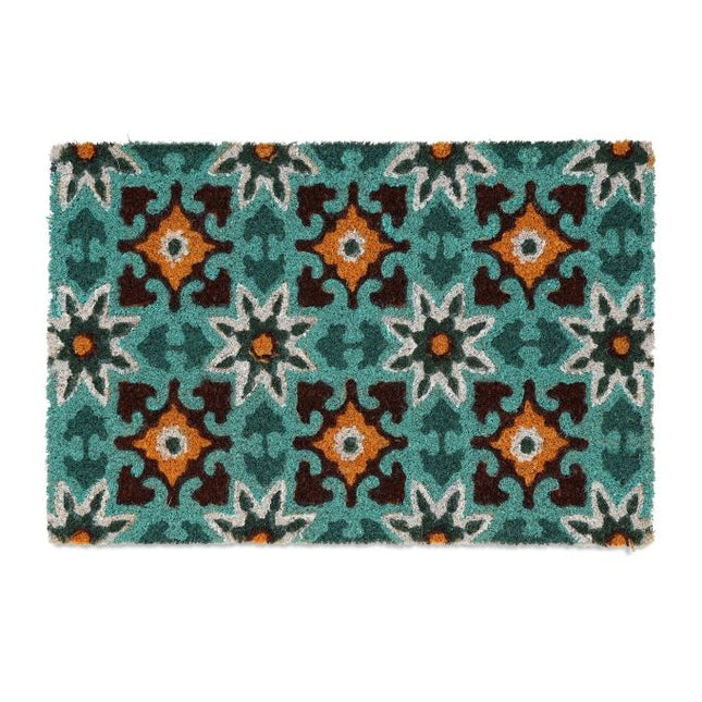 Door mat in coconut oriental