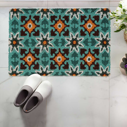 Door mat in coconut oriental