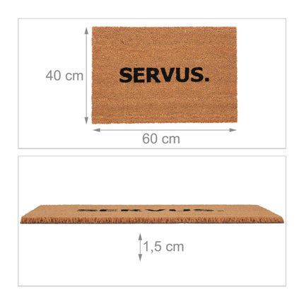 Door mat made of coconut Servus.