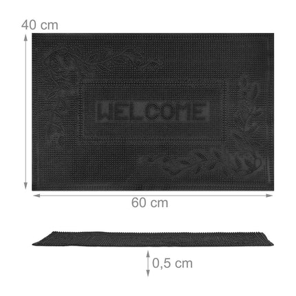 Door mat rubber "Welcome"