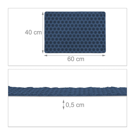 Door mat rubber blue