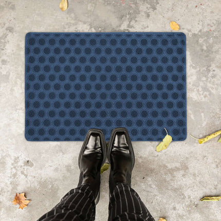 Door mat rubber blue
