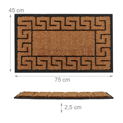 Door mat rubber & coconut pattern