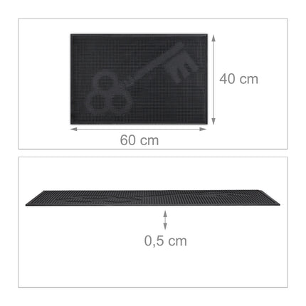 Door mat rubber design key
