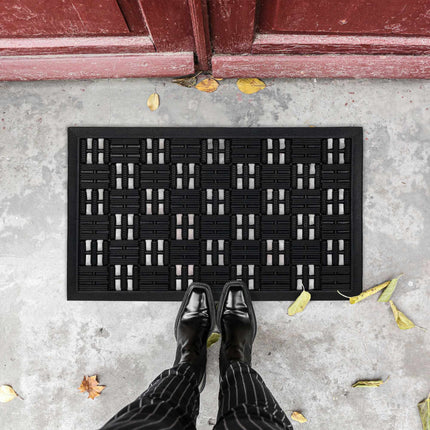 Door mat rubber grid