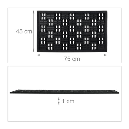 Door mat rubber grid