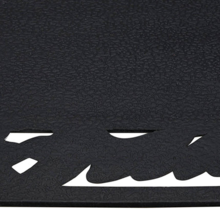 Door mat rubber leaf motif