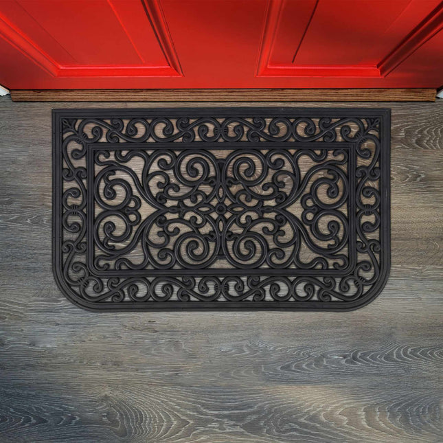 Door mat rubber with ornaments