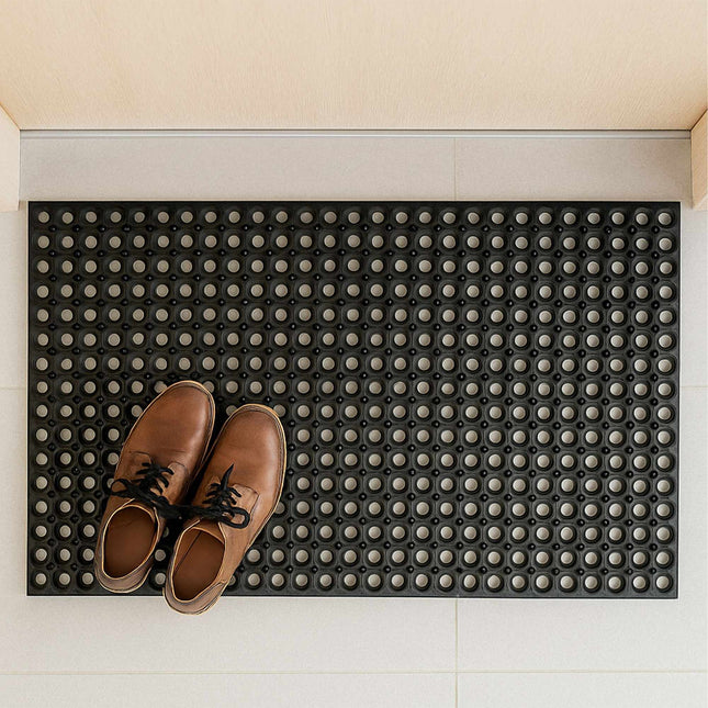 Doormat with Holes, 100x50 cm, Shoe Scraper Mat