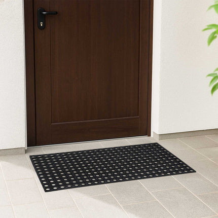 Doormat with Holes, 100x50 cm, Shoe Scraper Mat