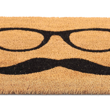 Door mat with coconut "Mustasch