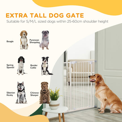 Adjustable Pet Safety Gate, No Drill, Double Lock, 97.5-104.1 cm