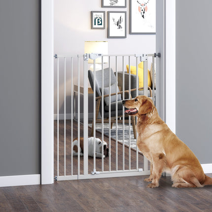Adjustable Pet Safety Gate, No Drill, Double Lock, 97.5-104.1 cm
